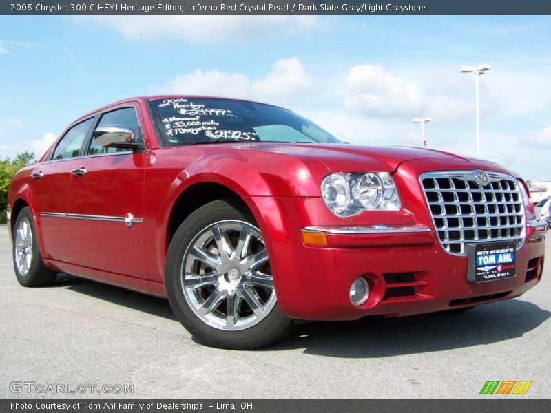 Inferno Red Crystal Pearl / Dark Slate Gray/Light Graystone 2006 Chrysler 300 C HEMI Heritage Editon
