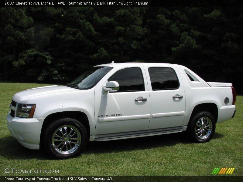 Summit White / Dark Titanium/Light Titanium 2007 Chevrolet Avalanche LT 4WD