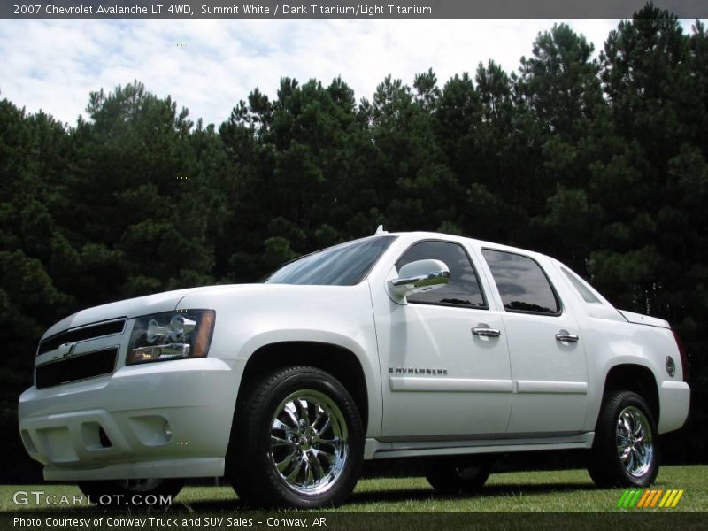 Summit White / Dark Titanium/Light Titanium 2007 Chevrolet Avalanche LT 4WD