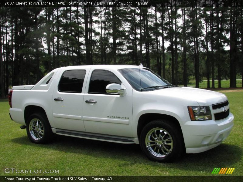 Summit White / Dark Titanium/Light Titanium 2007 Chevrolet Avalanche LT 4WD