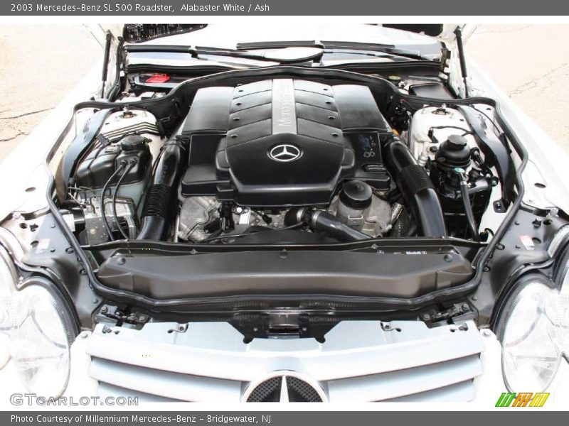 Alabaster White / Ash 2003 Mercedes-Benz SL 500 Roadster