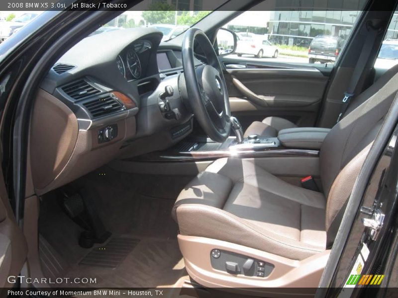 Jet Black / Tobacco 2008 BMW X5 3.0si