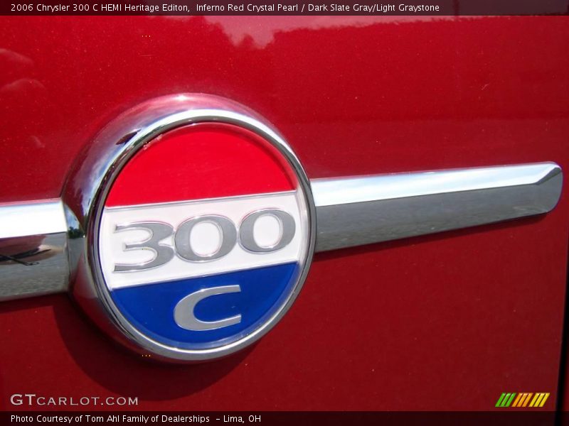 Inferno Red Crystal Pearl / Dark Slate Gray/Light Graystone 2006 Chrysler 300 C HEMI Heritage Editon
