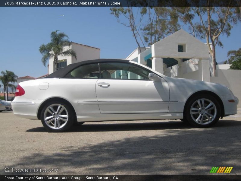 Alabaster White / Stone 2006 Mercedes-Benz CLK 350 Cabriolet