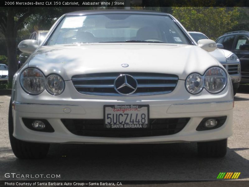 Alabaster White / Stone 2006 Mercedes-Benz CLK 350 Cabriolet