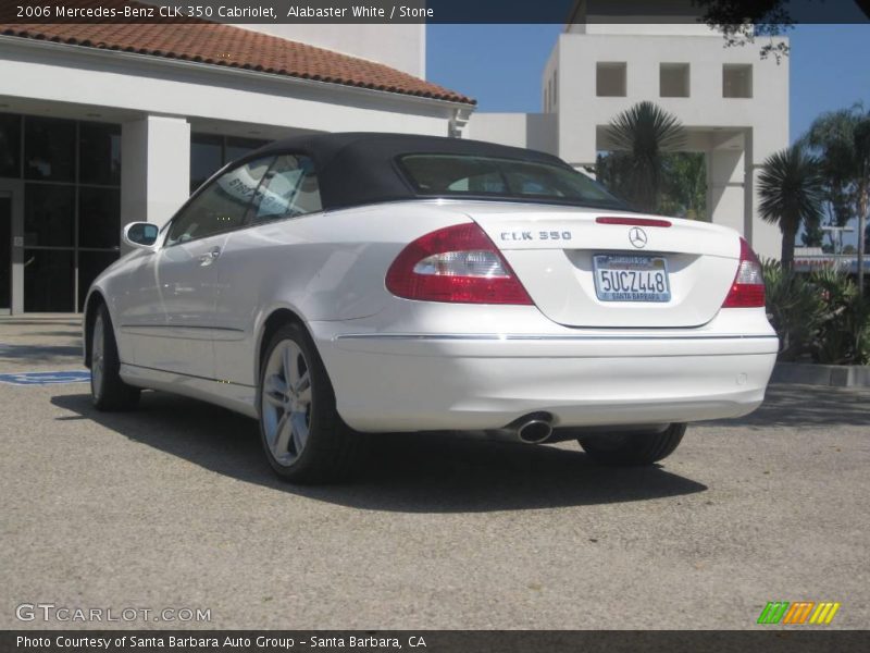 Alabaster White / Stone 2006 Mercedes-Benz CLK 350 Cabriolet