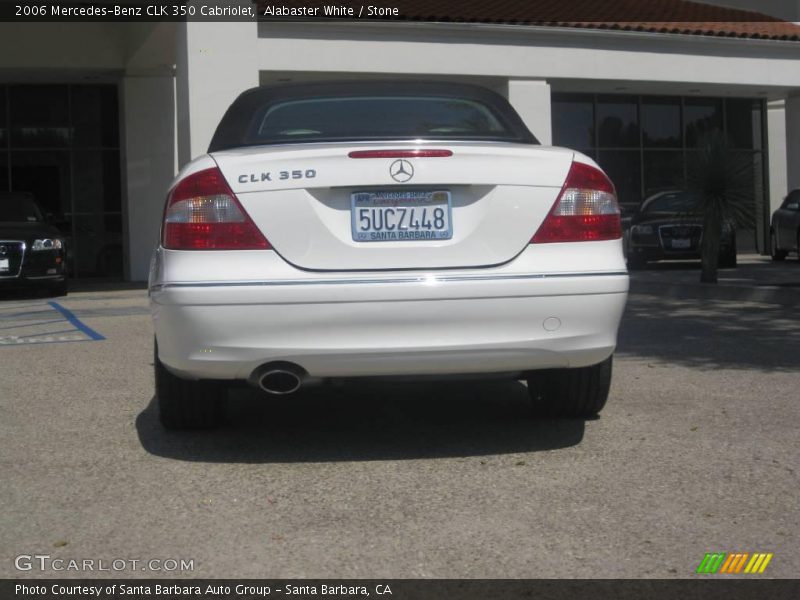 Alabaster White / Stone 2006 Mercedes-Benz CLK 350 Cabriolet