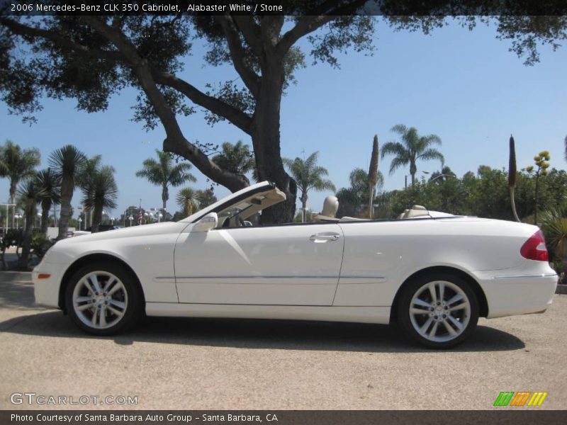 Alabaster White / Stone 2006 Mercedes-Benz CLK 350 Cabriolet