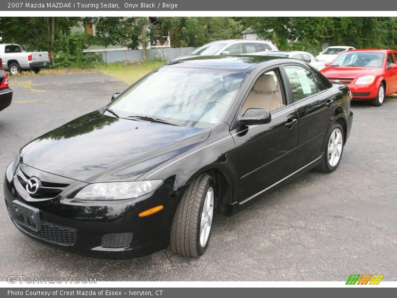 Onyx Black / Beige 2007 Mazda MAZDA6 i Touring Sedan