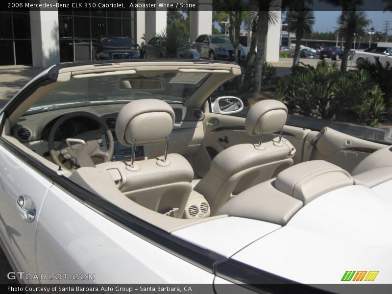 Alabaster White / Stone 2006 Mercedes-Benz CLK 350 Cabriolet