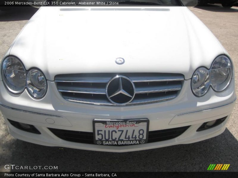 Alabaster White / Stone 2006 Mercedes-Benz CLK 350 Cabriolet