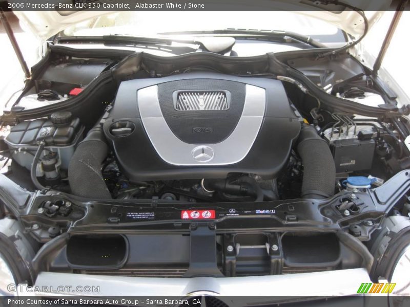 Alabaster White / Stone 2006 Mercedes-Benz CLK 350 Cabriolet