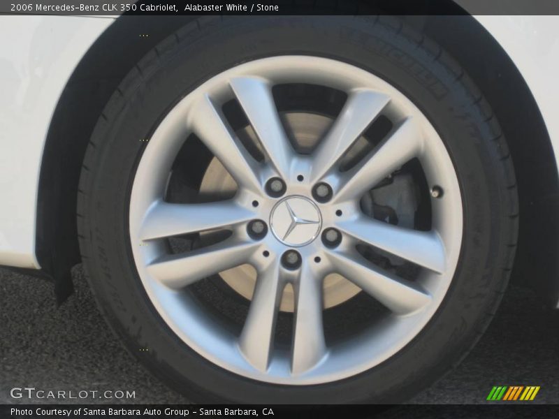 Alabaster White / Stone 2006 Mercedes-Benz CLK 350 Cabriolet