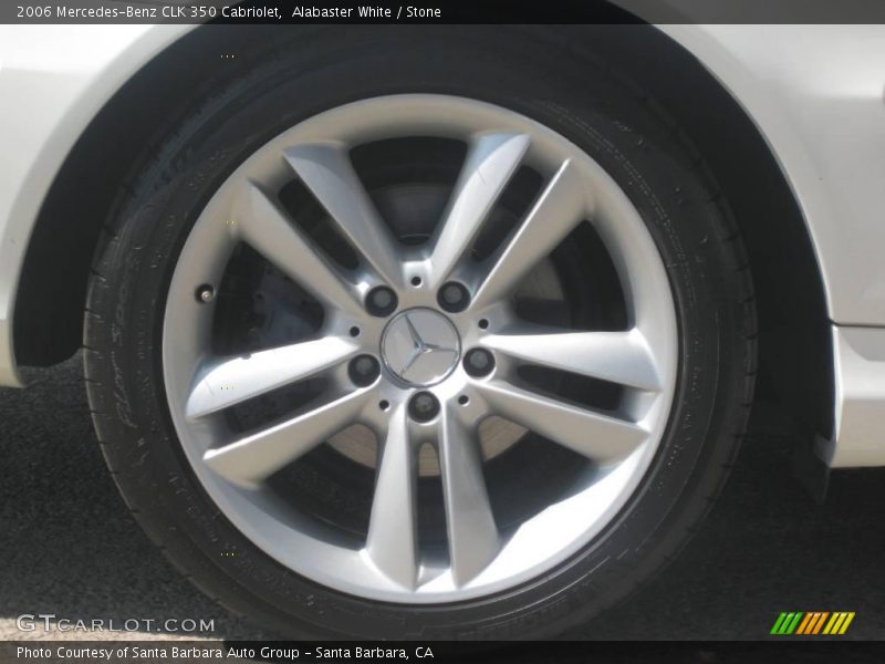 Alabaster White / Stone 2006 Mercedes-Benz CLK 350 Cabriolet