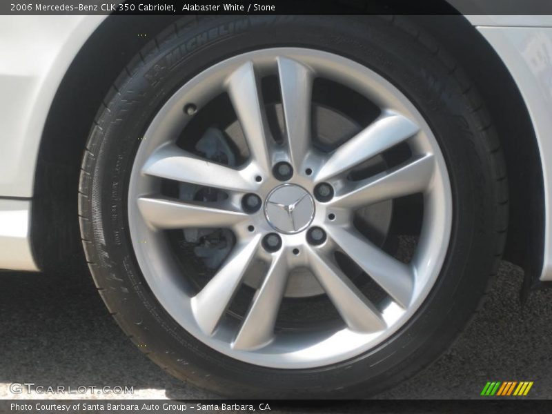 Alabaster White / Stone 2006 Mercedes-Benz CLK 350 Cabriolet