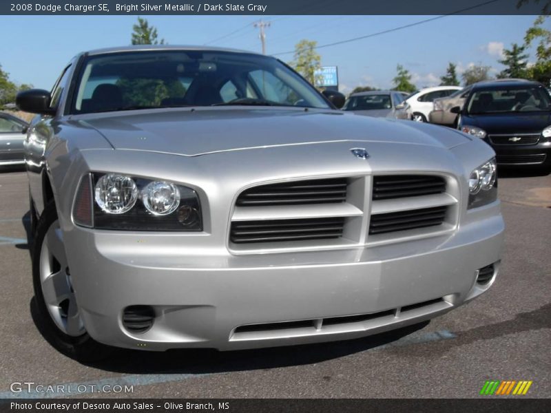 Bright Silver Metallic / Dark Slate Gray 2008 Dodge Charger SE