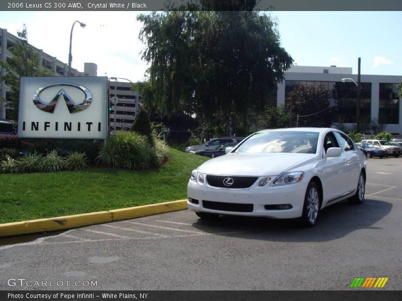 Crystal White / Black 2006 Lexus GS 300 AWD