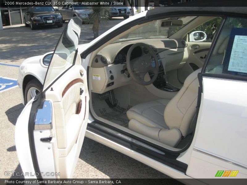 Alabaster White / Stone 2006 Mercedes-Benz CLK 350 Cabriolet