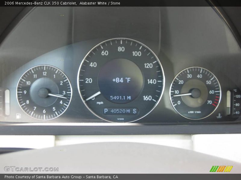 Alabaster White / Stone 2006 Mercedes-Benz CLK 350 Cabriolet
