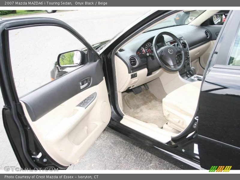 Onyx Black / Beige 2007 Mazda MAZDA6 i Touring Sedan