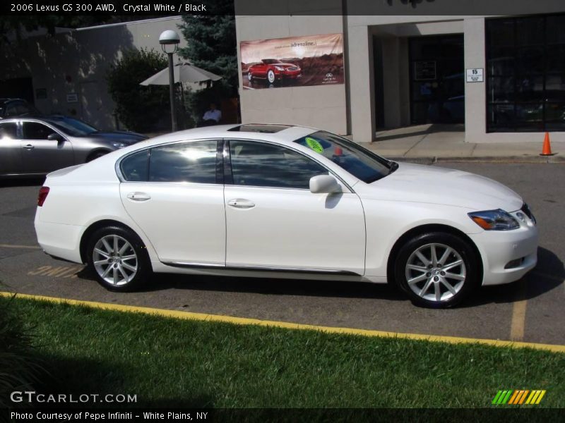 Crystal White / Black 2006 Lexus GS 300 AWD