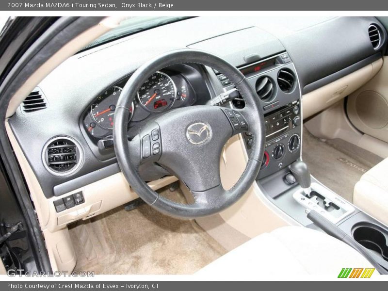 Onyx Black / Beige 2007 Mazda MAZDA6 i Touring Sedan