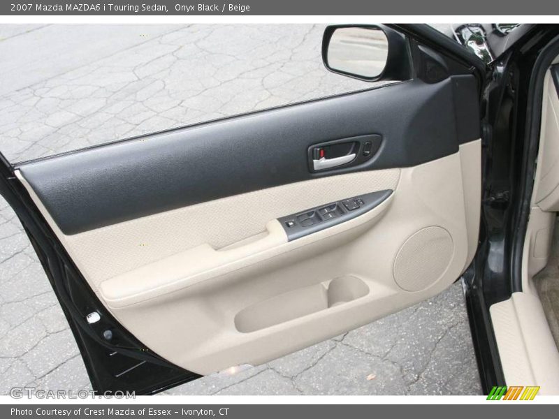 Onyx Black / Beige 2007 Mazda MAZDA6 i Touring Sedan