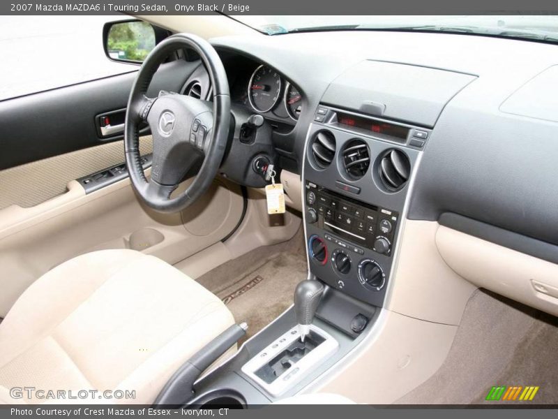 Onyx Black / Beige 2007 Mazda MAZDA6 i Touring Sedan