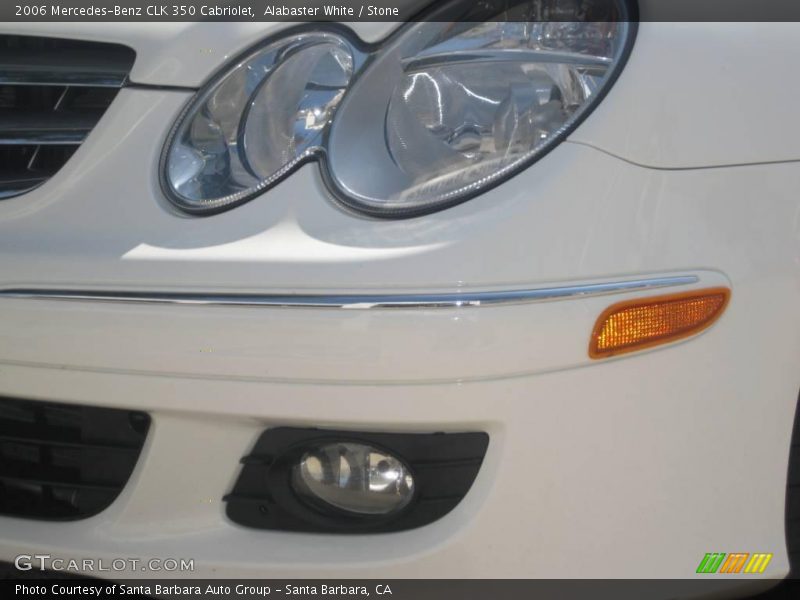 Alabaster White / Stone 2006 Mercedes-Benz CLK 350 Cabriolet