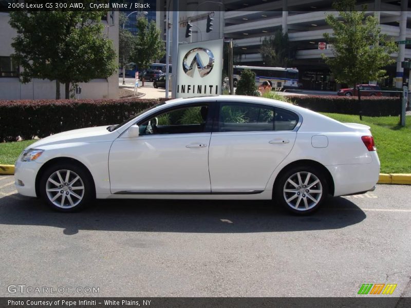 Crystal White / Black 2006 Lexus GS 300 AWD