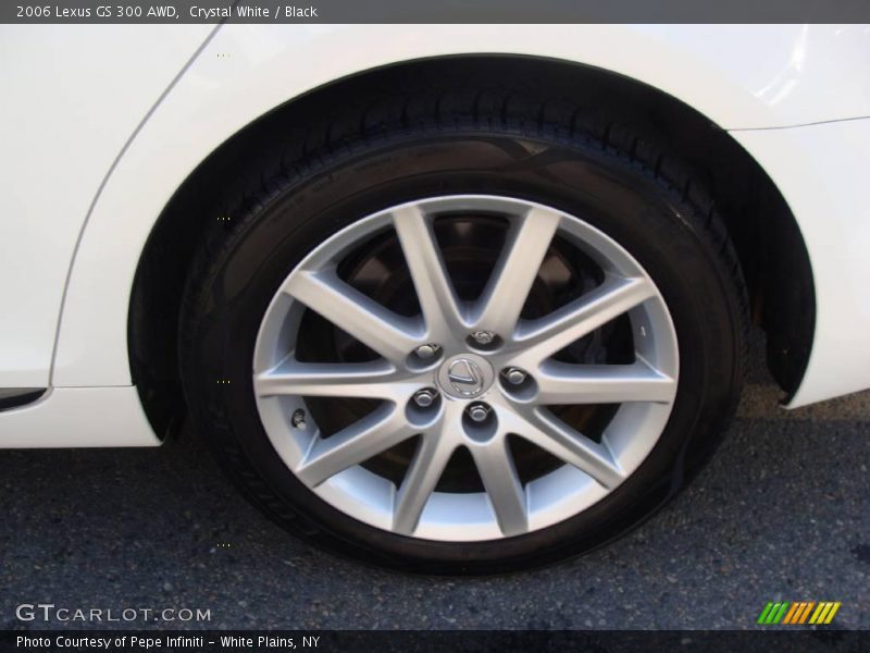 Crystal White / Black 2006 Lexus GS 300 AWD