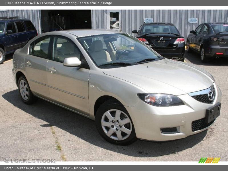 Shimmering Sand Metallic / Beige 2007 Mazda MAZDA3 i Sedan