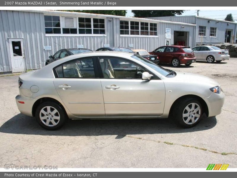 Shimmering Sand Metallic / Beige 2007 Mazda MAZDA3 i Sedan