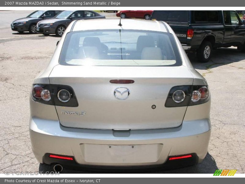 Shimmering Sand Metallic / Beige 2007 Mazda MAZDA3 i Sedan