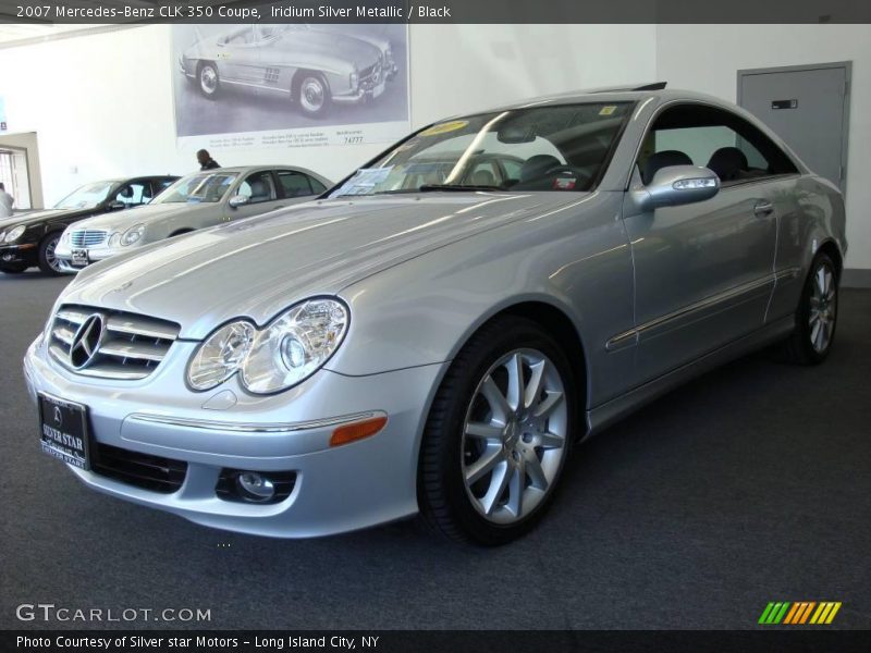 Iridium Silver Metallic / Black 2007 Mercedes-Benz CLK 350 Coupe