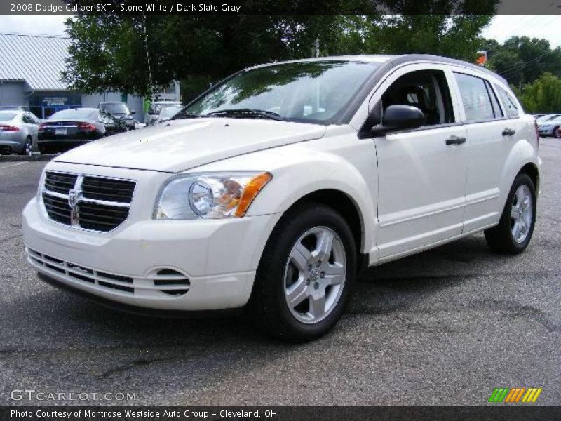 Stone White / Dark Slate Gray 2008 Dodge Caliber SXT