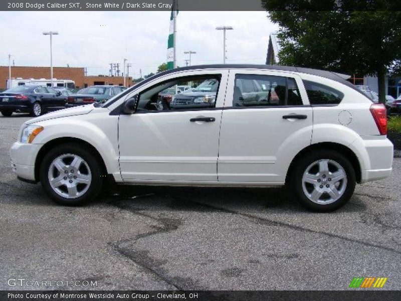 Stone White / Dark Slate Gray 2008 Dodge Caliber SXT