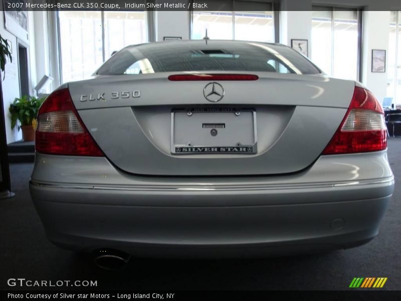 Iridium Silver Metallic / Black 2007 Mercedes-Benz CLK 350 Coupe