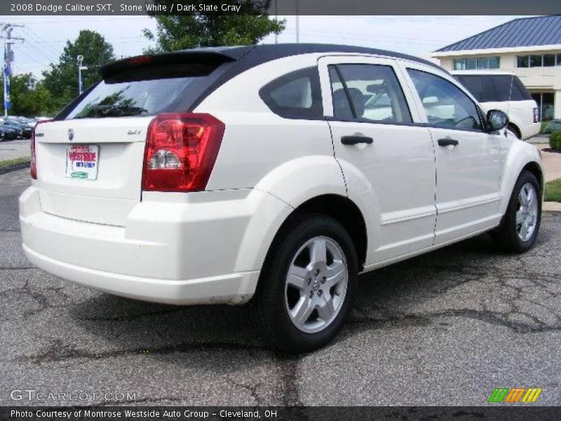 Stone White / Dark Slate Gray 2008 Dodge Caliber SXT