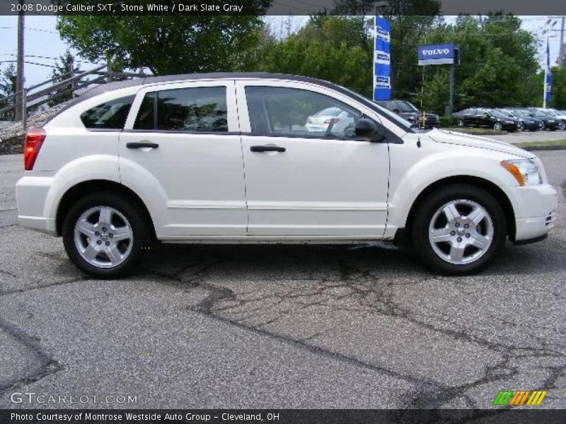 Stone White / Dark Slate Gray 2008 Dodge Caliber SXT