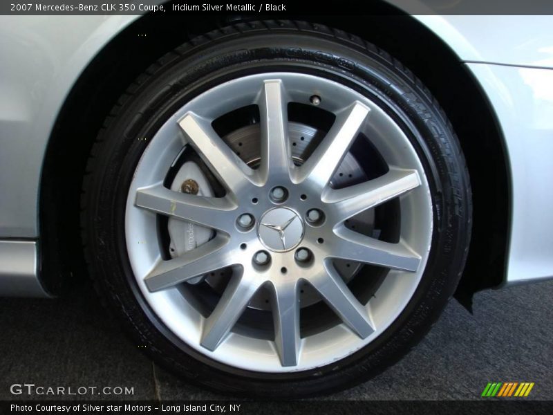 Iridium Silver Metallic / Black 2007 Mercedes-Benz CLK 350 Coupe