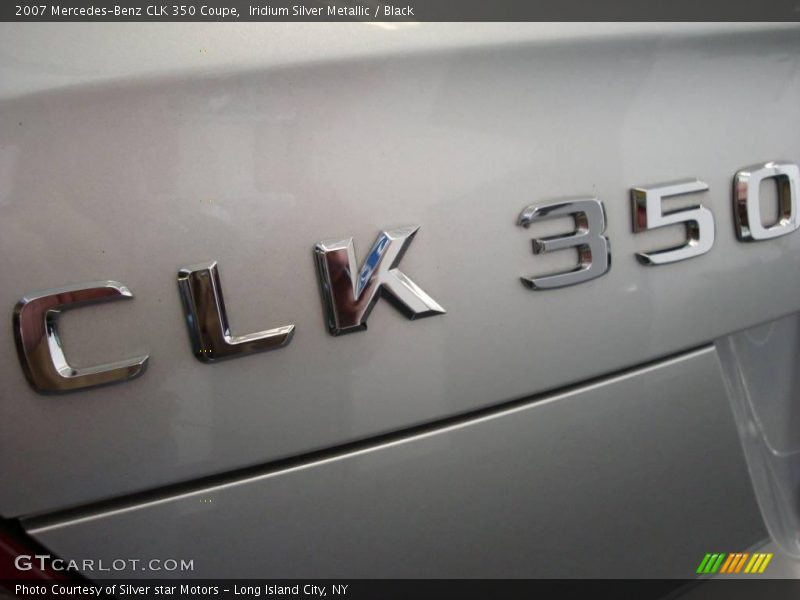 Iridium Silver Metallic / Black 2007 Mercedes-Benz CLK 350 Coupe
