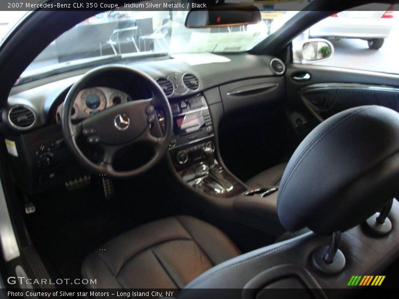 Iridium Silver Metallic / Black 2007 Mercedes-Benz CLK 350 Coupe