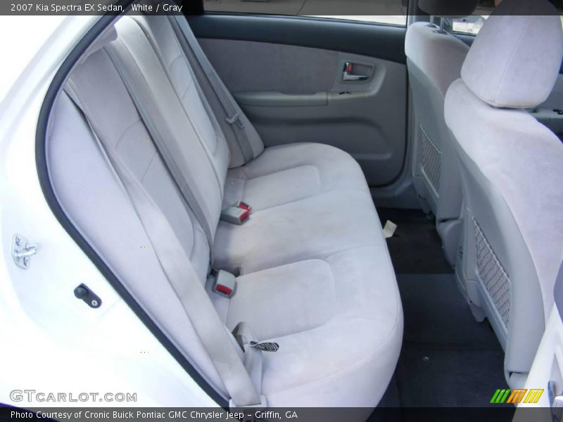 White / Gray 2007 Kia Spectra EX Sedan