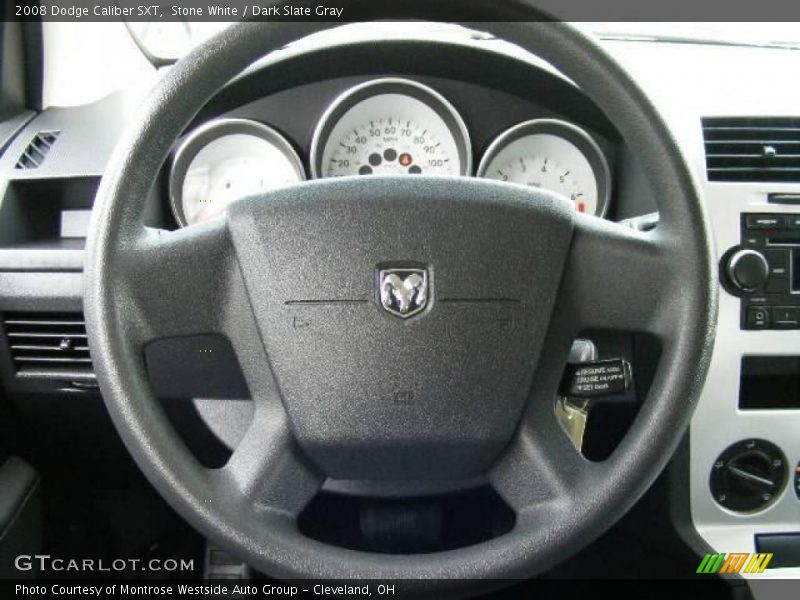 Stone White / Dark Slate Gray 2008 Dodge Caliber SXT