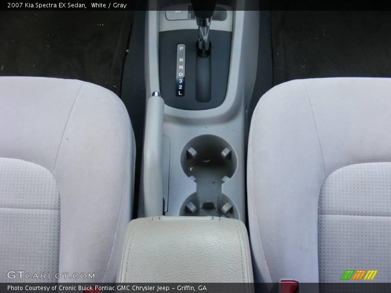 White / Gray 2007 Kia Spectra EX Sedan
