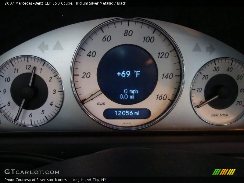 Iridium Silver Metallic / Black 2007 Mercedes-Benz CLK 350 Coupe