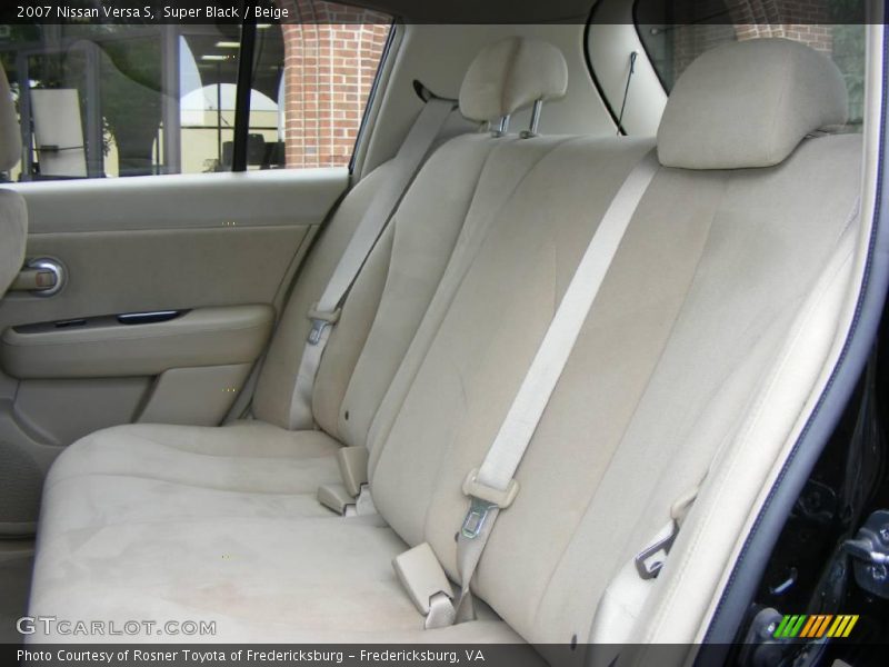 Super Black / Beige 2007 Nissan Versa S