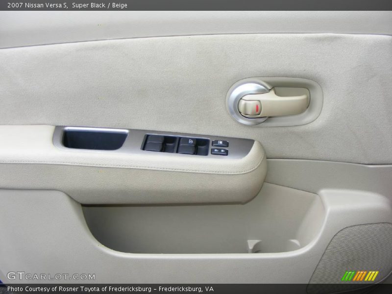 Super Black / Beige 2007 Nissan Versa S