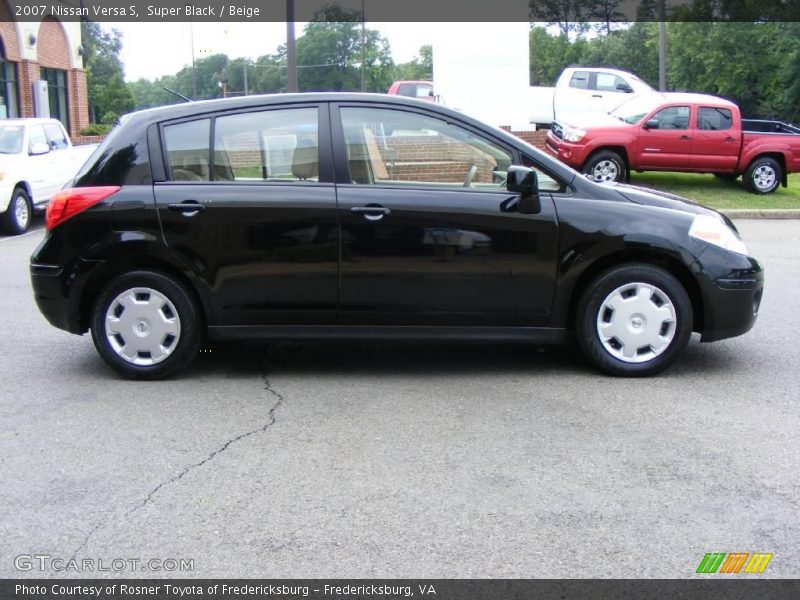 Super Black / Beige 2007 Nissan Versa S